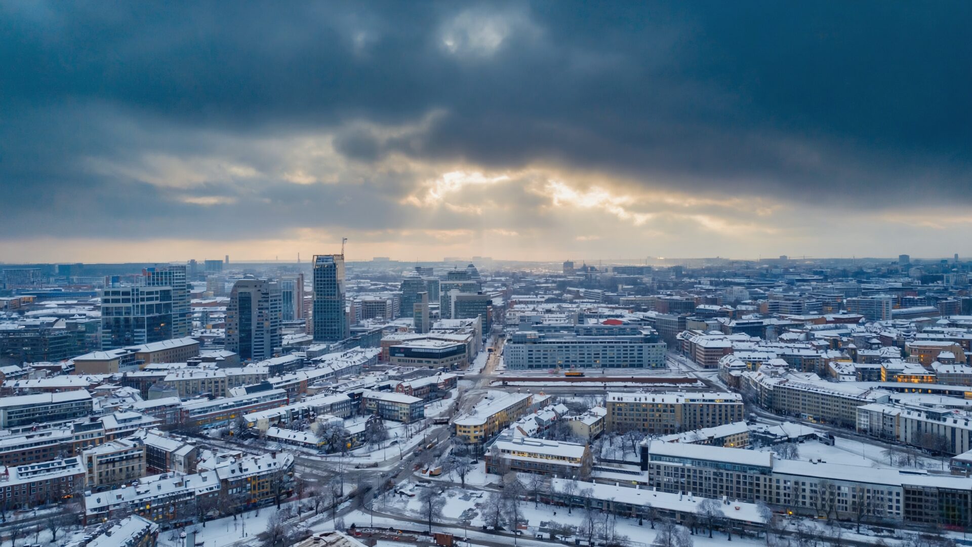 Einsatzgebiet banwi – Winterdienst in NRW aus der Luft